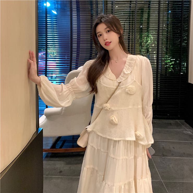 【赤字覚悟！処分セール】優しい雰囲気漂う立体花柄ニットキャミソール | 17kg | 詳細画像24 