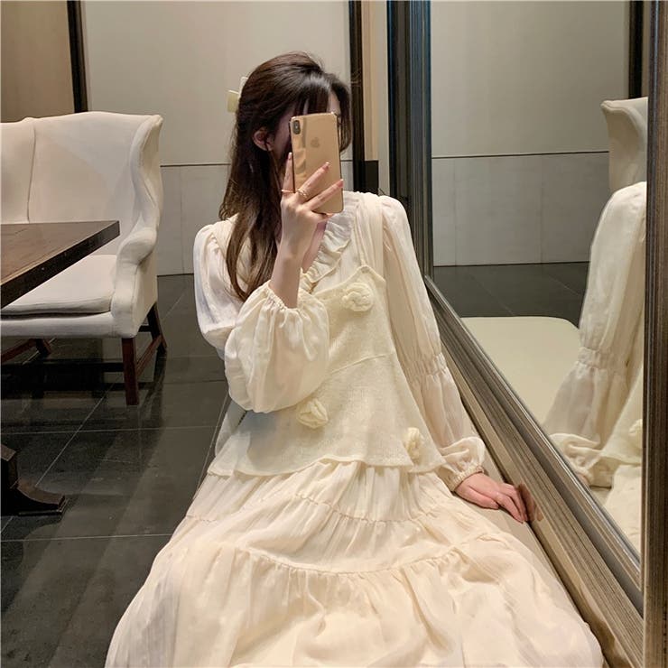 【赤字覚悟！処分セール】優しい雰囲気漂う立体花柄ニットキャミソール | 17kg | 詳細画像29 