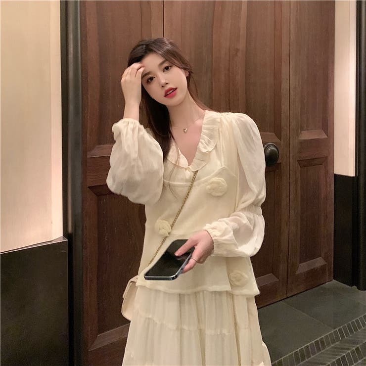 【赤字覚悟！処分セール】優しい雰囲気漂う立体花柄ニットキャミソール | 17kg | 詳細画像31 