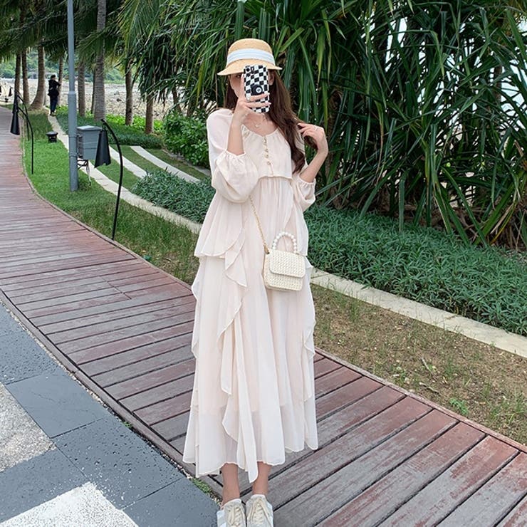 ロングワンピース 日焼け止めシャツ キャミワンピブラウス | 17kg | 詳細画像9 