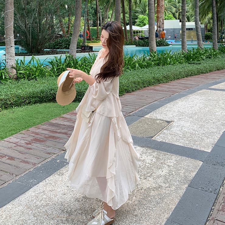 ロングワンピース 日焼け止めシャツ キャミワンピブラウス | 17kg | 詳細画像15 