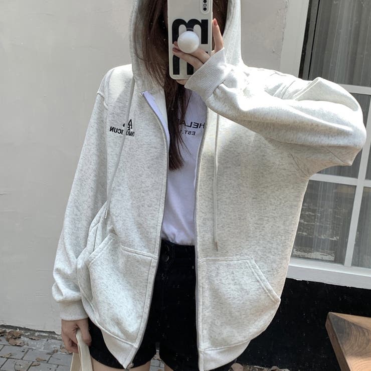 【SHOPLIST限定】アメリカン刺繍入りスウェットトレーナージャケット | 17kg | 詳細画像6 