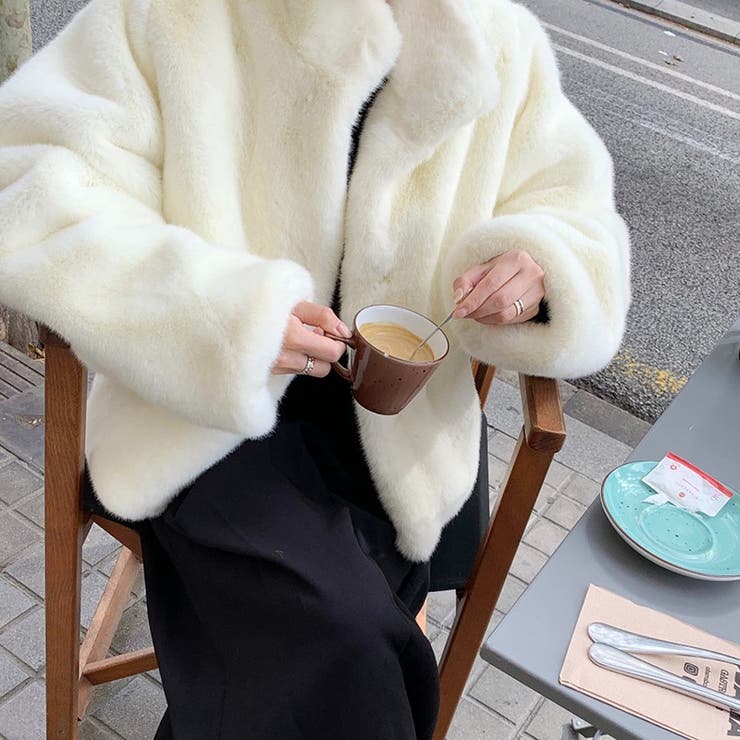 SHOPLIST限定】冬豪華な厚手ファーコート[品番：SNJW0001500