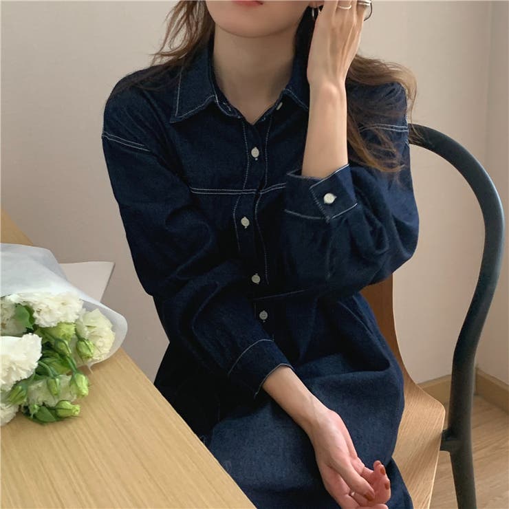 【SHOPLIST限定】デニムライクに!紐付けデニムワンピース | 17kg | 詳細画像16 