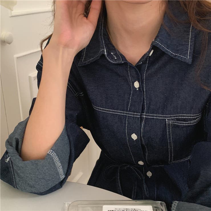 【SHOPLIST限定】デニムライクに!紐付けデニムワンピース | 17kg | 詳細画像22 