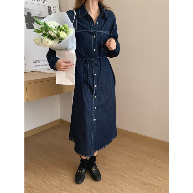 【SHOPLIST限定】デニムライクに!紐付けデニムワンピース | 17kg | 詳細画像31 