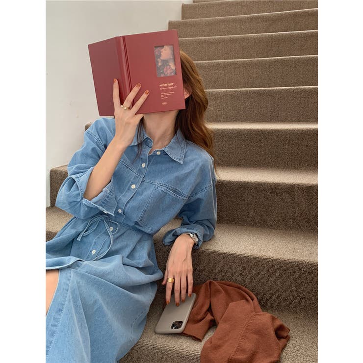 【SHOPLIST限定】デニムライクに!紐付けデニムワンピース | 17kg | 詳細画像39 