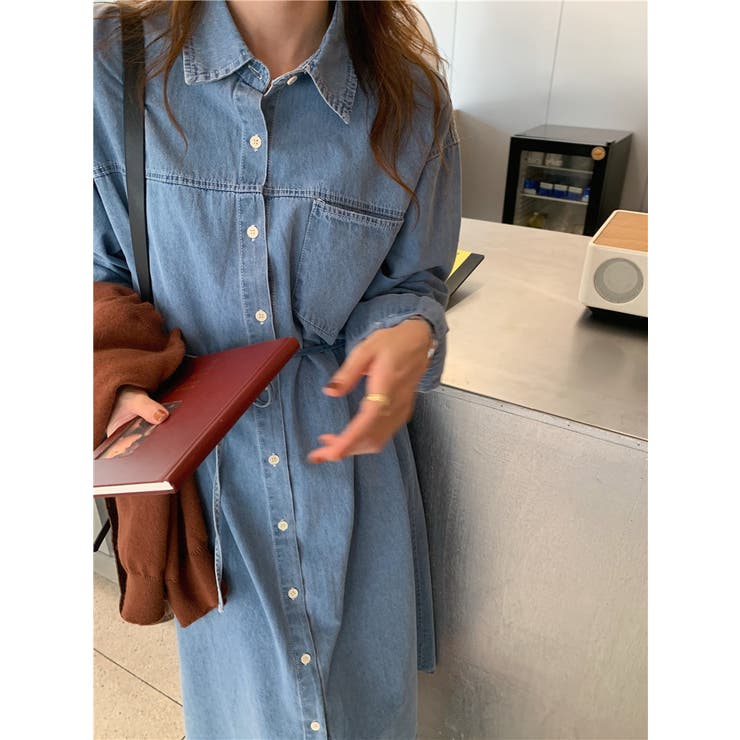 【SHOPLIST限定】デニムライクに!紐付けデニムワンピース | 17kg | 詳細画像43 