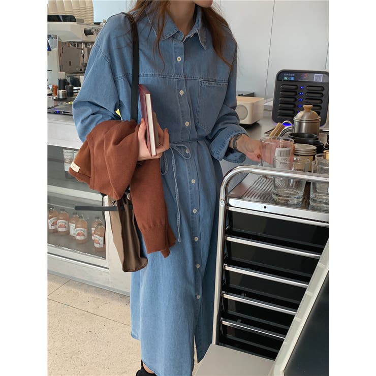 【SHOPLIST限定】デニムライクに!紐付けデニムワンピース | 17kg | 詳細画像44 