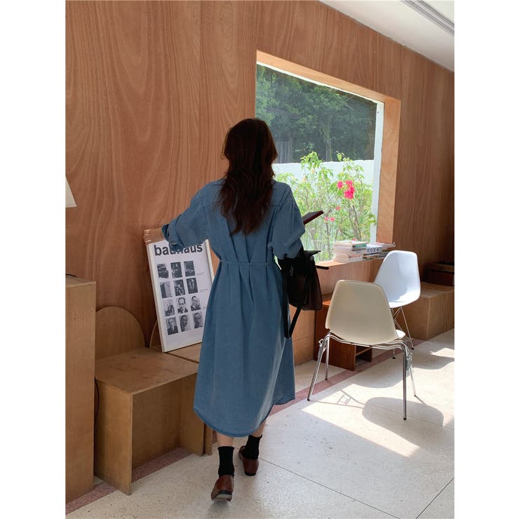 【SHOPLIST限定】デニムライクに!紐付けデニムワンピース | 17kg | 詳細画像48 
