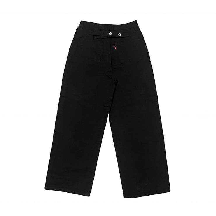 甘辛系ガールズ☆ハイウエスト ボタン ワイド ストレート デニムパンツ | 17kg | 詳細画像38 