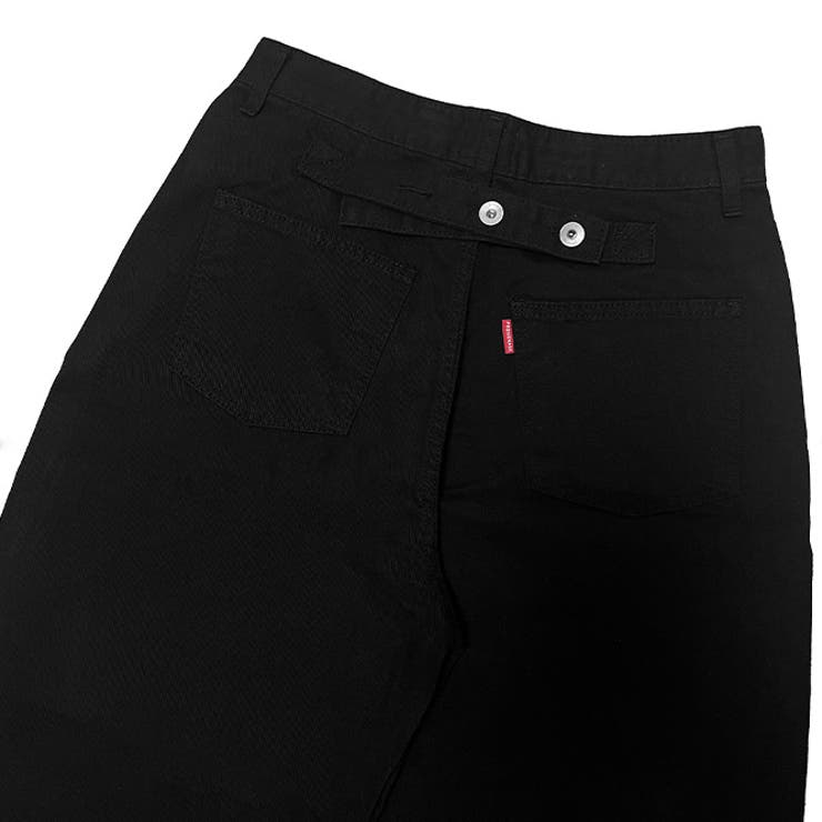 甘辛系ガールズ☆ハイウエスト ボタン ワイド ストレート デニムパンツ | 17kg | 詳細画像39 