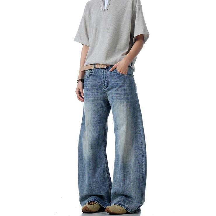 2025秋☆甘辛系ガールズ☆ウォッシュ カーブ デニムパンツ | 17kg | 詳細画像15 