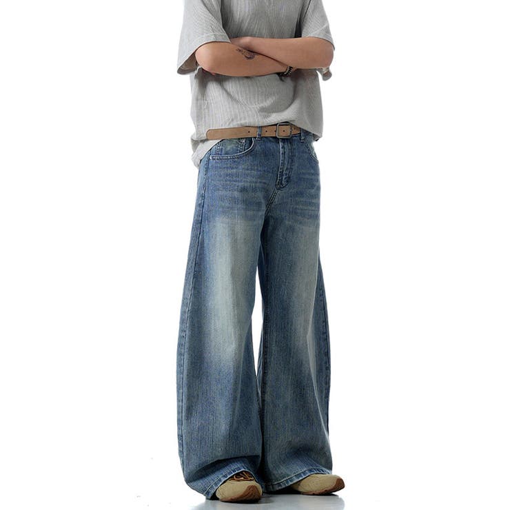 2025秋☆甘辛系ガールズ☆ウォッシュ カーブ デニムパンツ | 17kg | 詳細画像18 