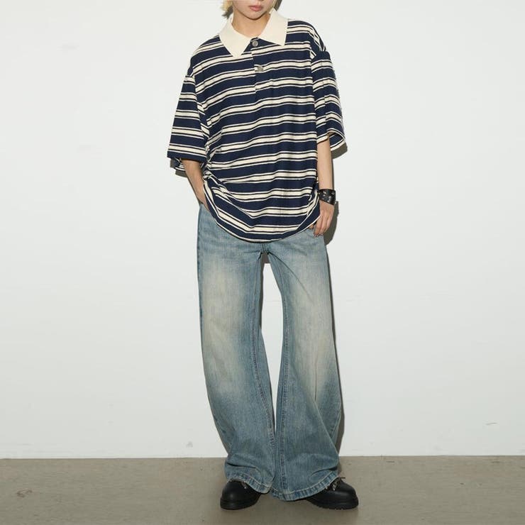 2025秋☆甘辛系ガールズ☆ウォッシュ カーブ デニムパンツ | 17kg | 詳細画像24 