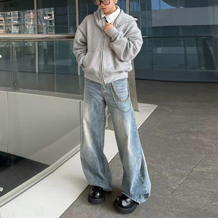 2025秋☆甘辛系ガールズ☆ウォッシュ カーブ デニムパンツ | 17kg | 詳細画像36 