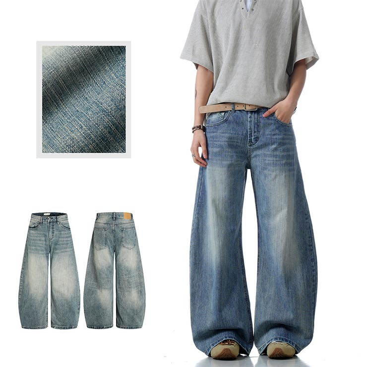 2025秋☆甘辛系ガールズ☆ウォッシュ カーブ デニムパンツ | 17kg | 詳細画像9 