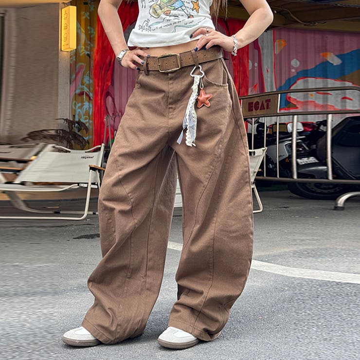 コーヒー | 2025秋☆ユニセックス☆ストリートレトロスターロゴ刺繍デニムパンツ | 17kg