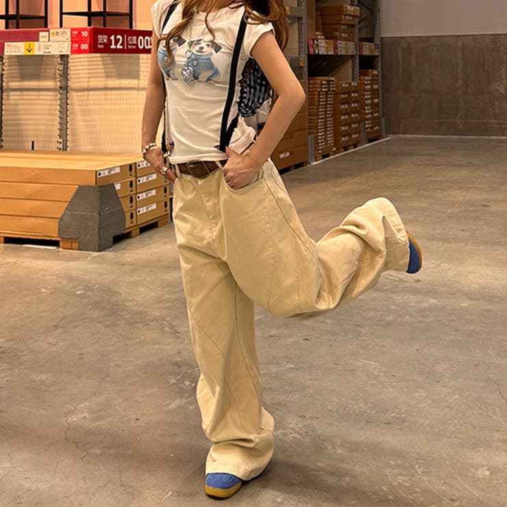 2025秋☆ユニセックス☆ストリートレトロスターロゴ刺繍デニムパンツ | 17kg | 詳細画像14 