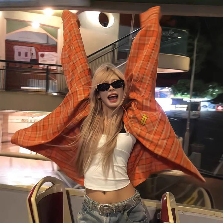 2025秋☆ユニセックス☆チェック長袖シャツ | 17kg | 詳細画像1 