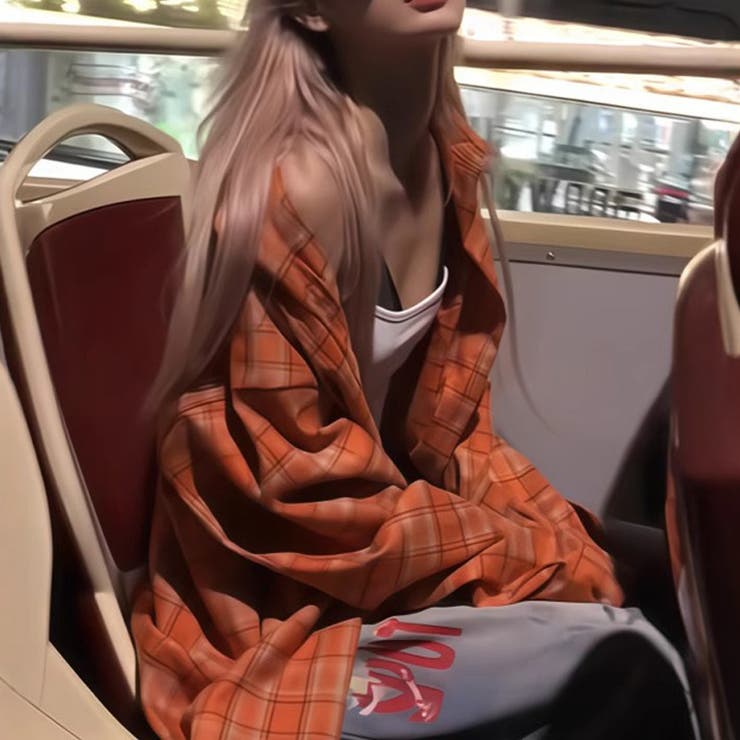 2025秋☆ユニセックス☆チェック長袖シャツ | 17kg | 詳細画像2 