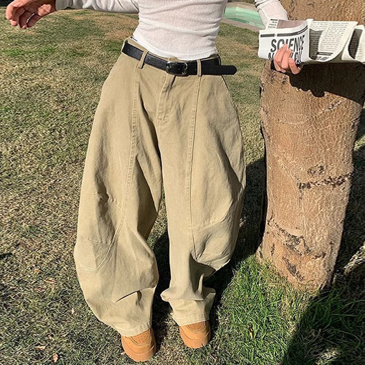 2025秋☆ユニセックス☆シンプル ワイドシルエットフロア丈 カーブデニム | 17kg | 詳細画像12 