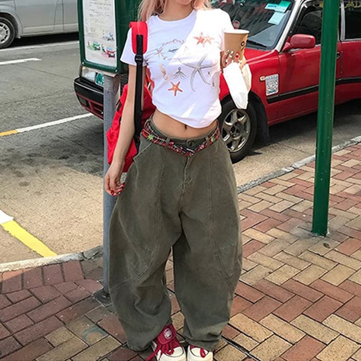 2025秋☆ユニセックス☆シンプル ワイドシルエットフロア丈 カーブデニム | 17kg | 詳細画像21 