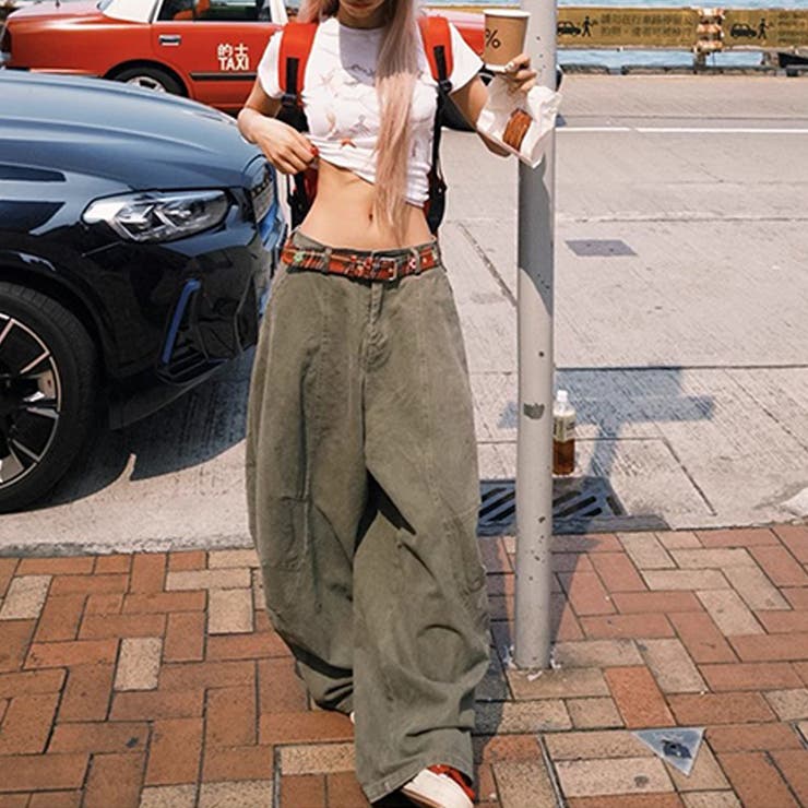 2025秋☆ユニセックス☆シンプル ワイドシルエットフロア丈 カーブデニム | 17kg | 詳細画像29 