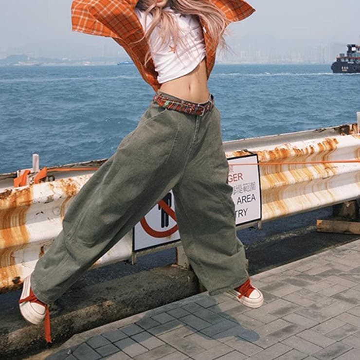 2025秋☆ユニセックス☆シンプル ワイドシルエットフロア丈 カーブデニム | 17kg | 詳細画像31 