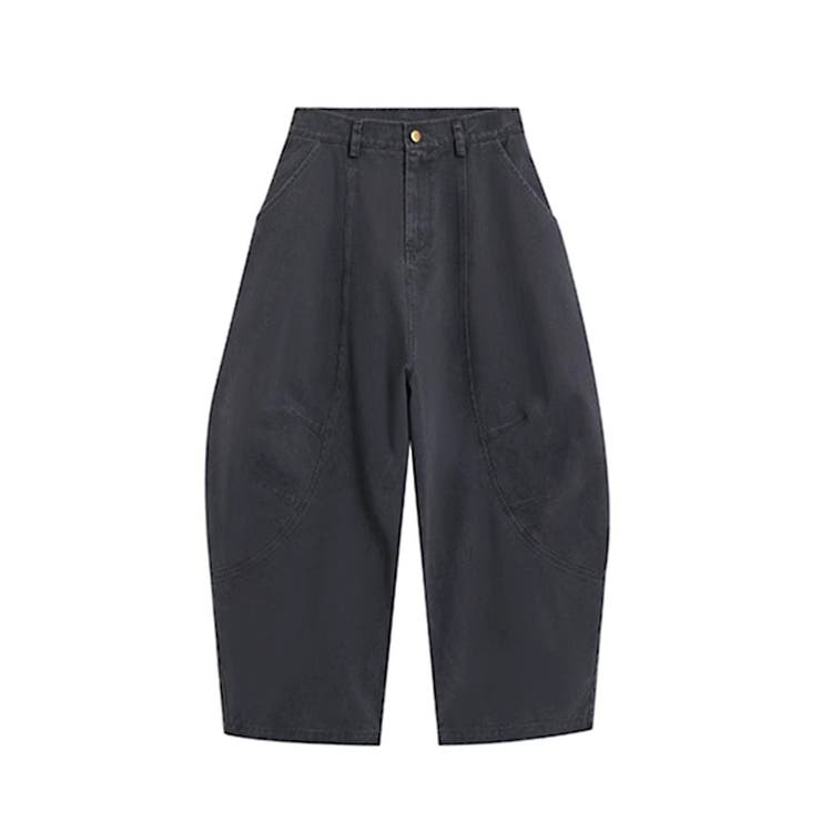 2025秋☆ユニセックス☆シンプル ワイドシルエットフロア丈 カーブデニム | 17kg | 詳細画像34 