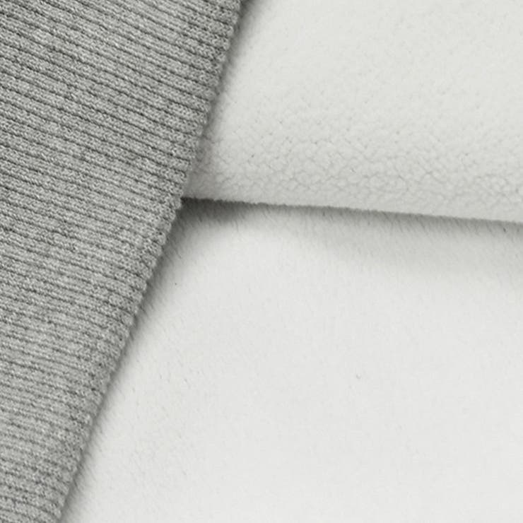 2025秋☆ユニセックス☆パーカー 刺繍入りボア襟 ジップアップアウター | 17kg | 詳細画像15 