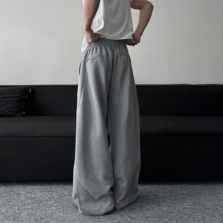 2025秋☆ユニセックス☆パンツ プリーツ入り ワイドロングパンツ | 17kg | 詳細画像13 