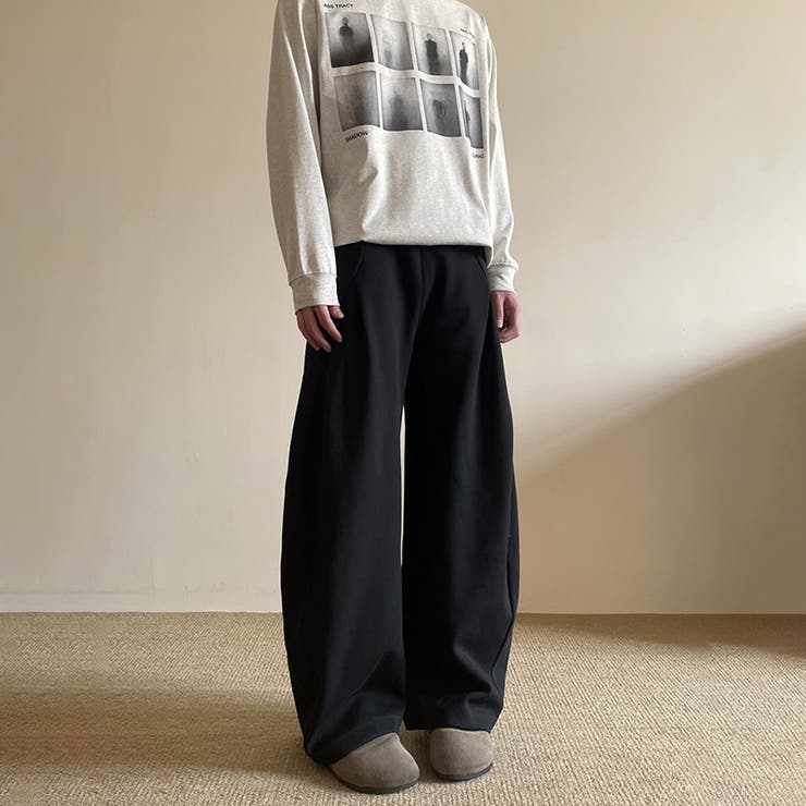 2025秋☆ユニセックス☆パンツ プリーツ入り ワイドロングパンツ | 17kg | 詳細画像22 