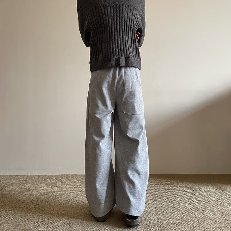 2025秋☆ユニセックス☆パンツ プリーツ入り ワイドロングパンツ | 17kg | 詳細画像23 