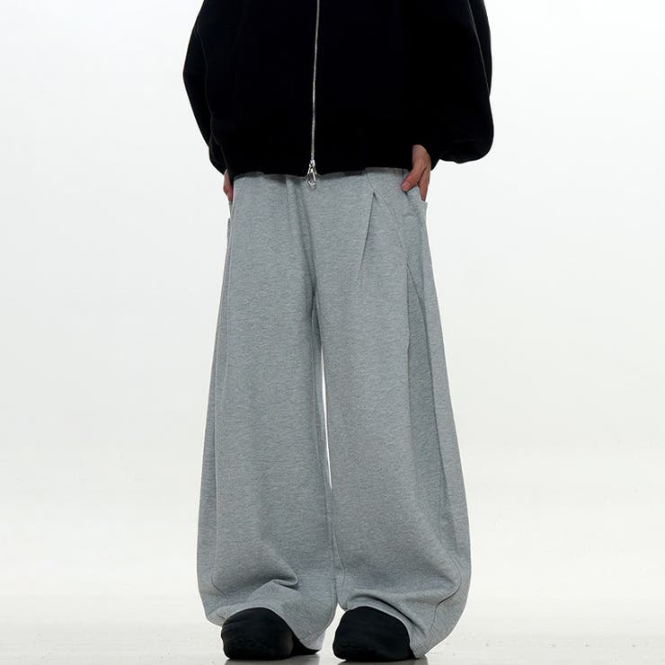 2025秋☆ユニセックス☆パンツ プリーツ入り ワイドロングパンツ | 17kg | 詳細画像24 