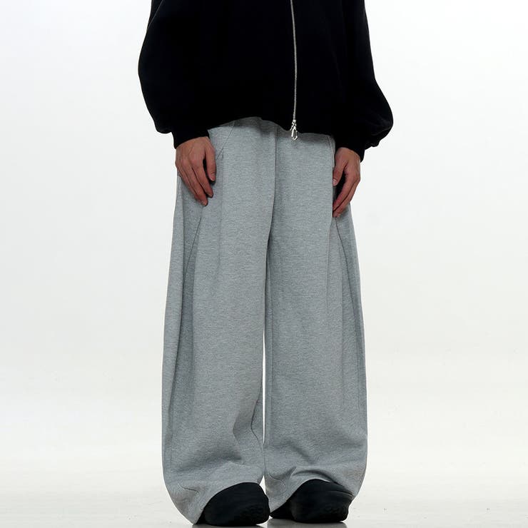 2025秋☆ユニセックス☆パンツ プリーツ入り ワイドロングパンツ | 17kg | 詳細画像25 