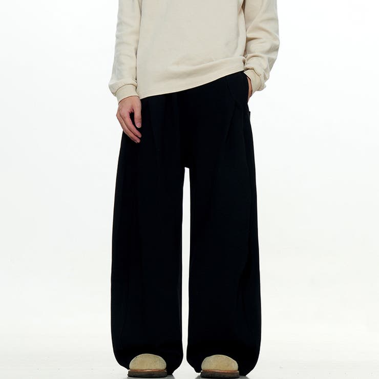 2025秋☆ユニセックス☆パンツ プリーツ入り ワイドロングパンツ | 17kg | 詳細画像28 