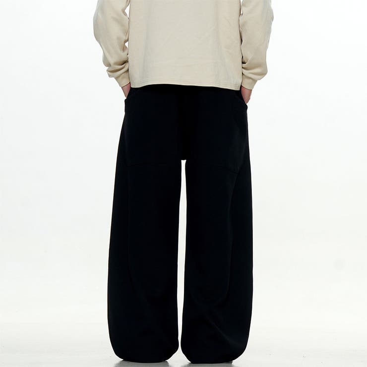 2025秋☆ユニセックス☆パンツ プリーツ入り ワイドロングパンツ | 17kg | 詳細画像4 