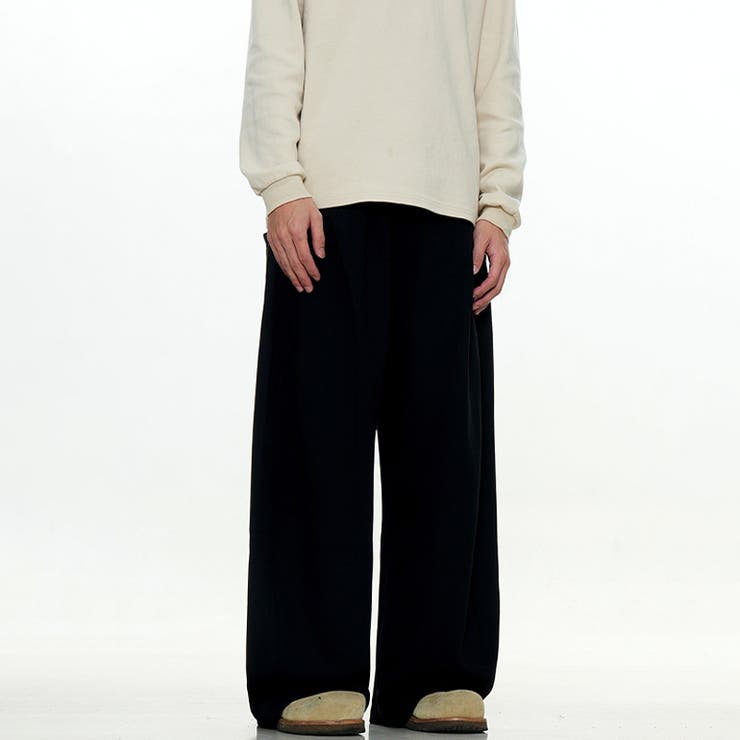 2025秋☆ユニセックス☆パンツ プリーツ入り ワイドロングパンツ | 17kg | 詳細画像30 