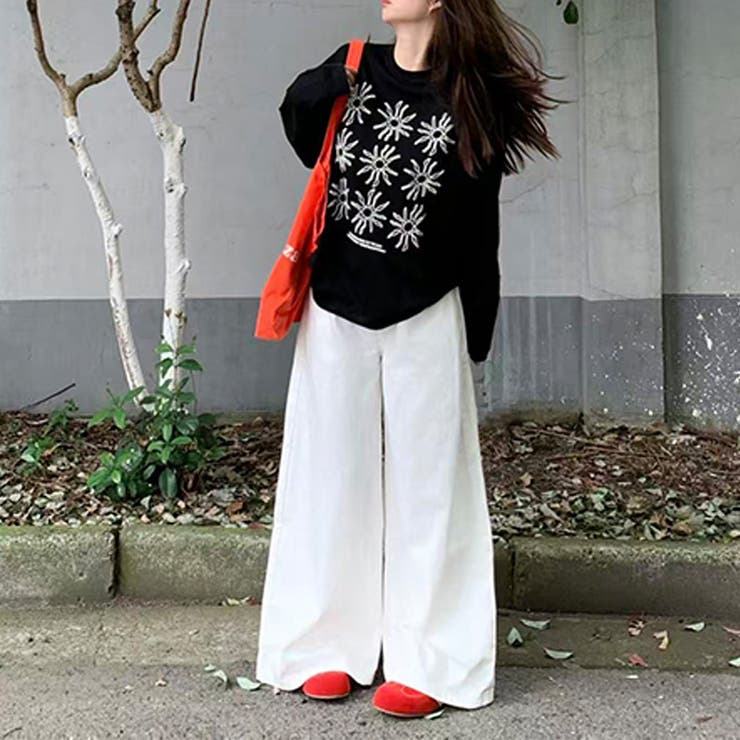 alo 25年秋新作 ブラック 長袖Tシャツ キャップ セットFREE SIZE ラグランスリーブ長袖Tシャツ[品番：XT000013289]｜aimoha