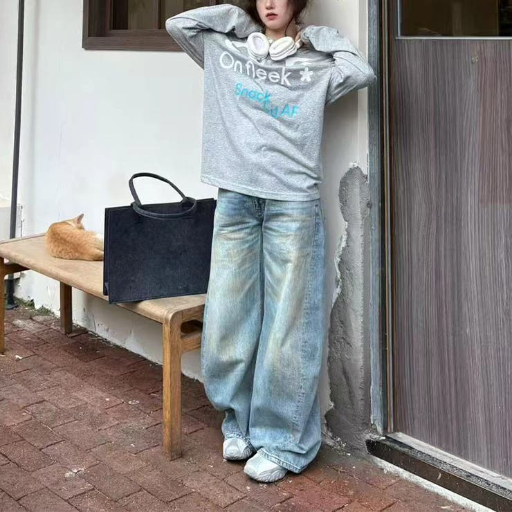 2025秋☆ユニセックス☆長袖Tシャツ ヘンリーネック グレーカラートップス | 17kg | 詳細画像6 