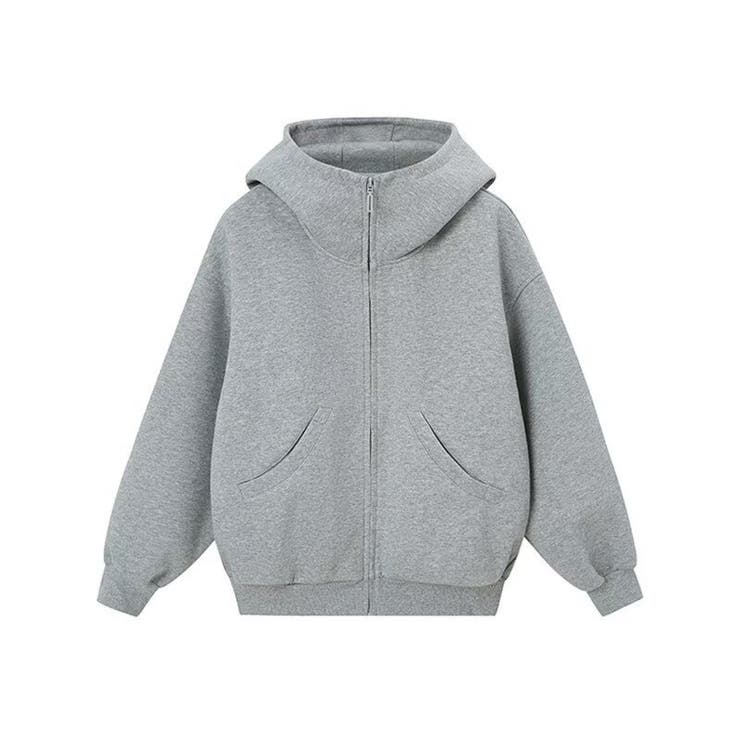 ユニセックス☆オーバーサイズエアレイヤーカーディガンパーカー | 17kg | 詳細画像5 