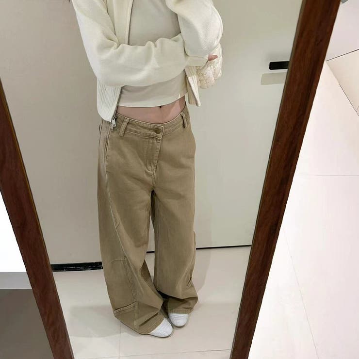2025秋☆ゆるカワコーデ☆カーキカーブデニムパンツ | 17kg | 詳細画像15 