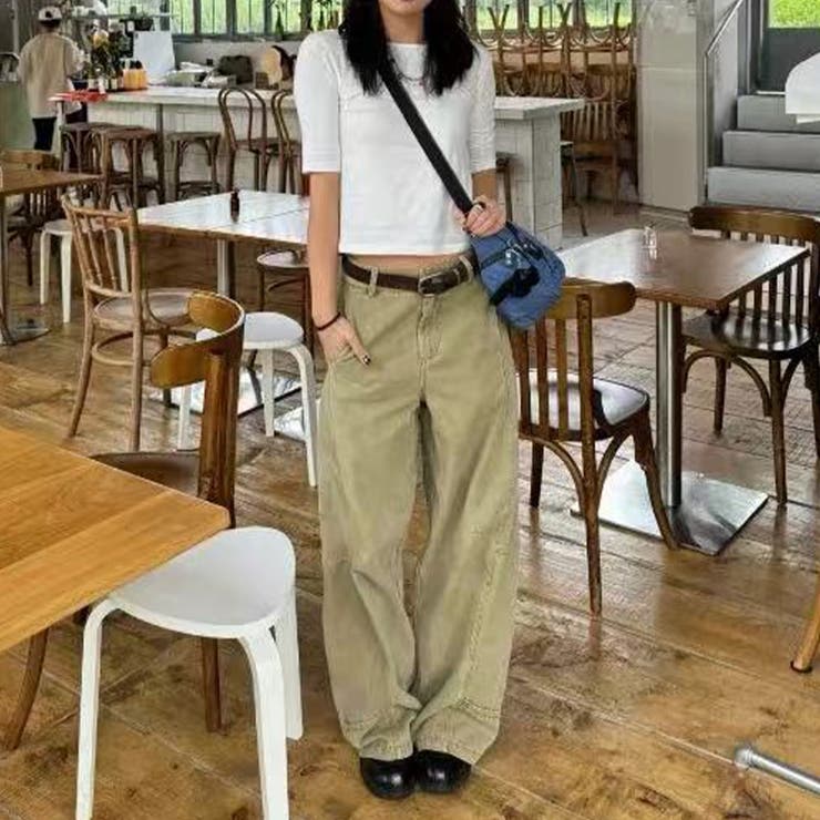 2025秋☆ゆるカワコーデ☆カーキカーブデニムパンツ | 17kg | 詳細画像21 