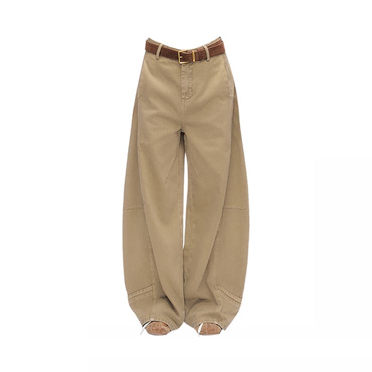 2025秋☆ゆるカワコーデ☆カーキカーブデニムパンツ | 17kg | 詳細画像2 