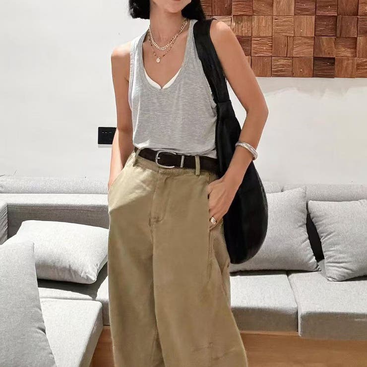 2025秋☆ゆるカワコーデ☆カーキカーブデニムパンツ | 17kg | 詳細画像6 