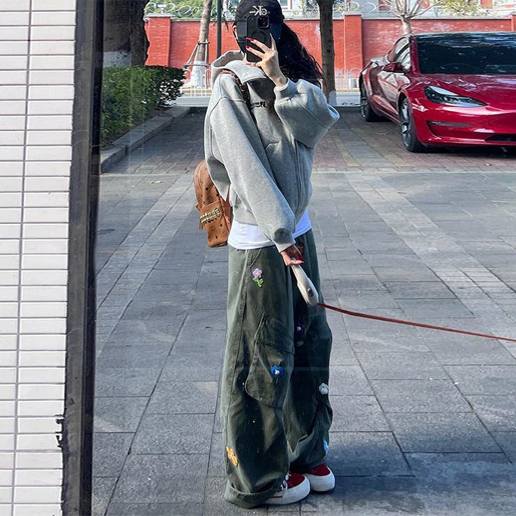 甘辛系ガールズ☆刺繍入りパラシュートパンツ | 17kg | 詳細画像3 