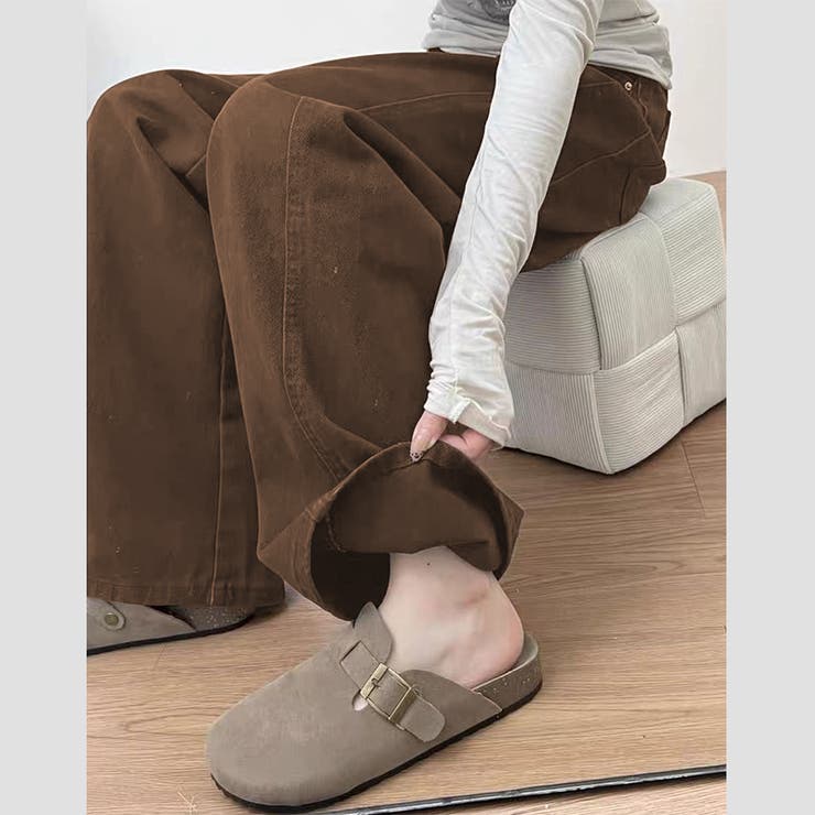 2025秋☆ゆるカワコーデ☆ブラウンカーブデニムパンツ | 17kg | 詳細画像5 