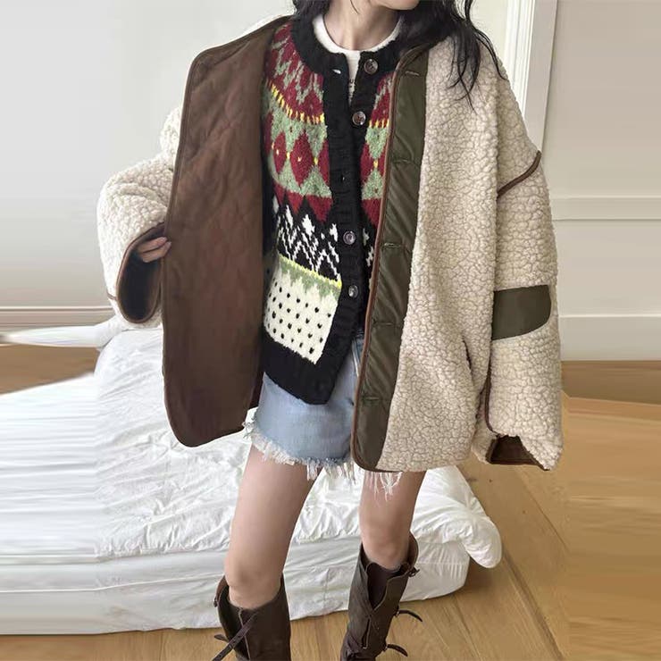 ゆるカワコーデ☆リバーシブルカジュアルコート | 17kg | 詳細画像8 