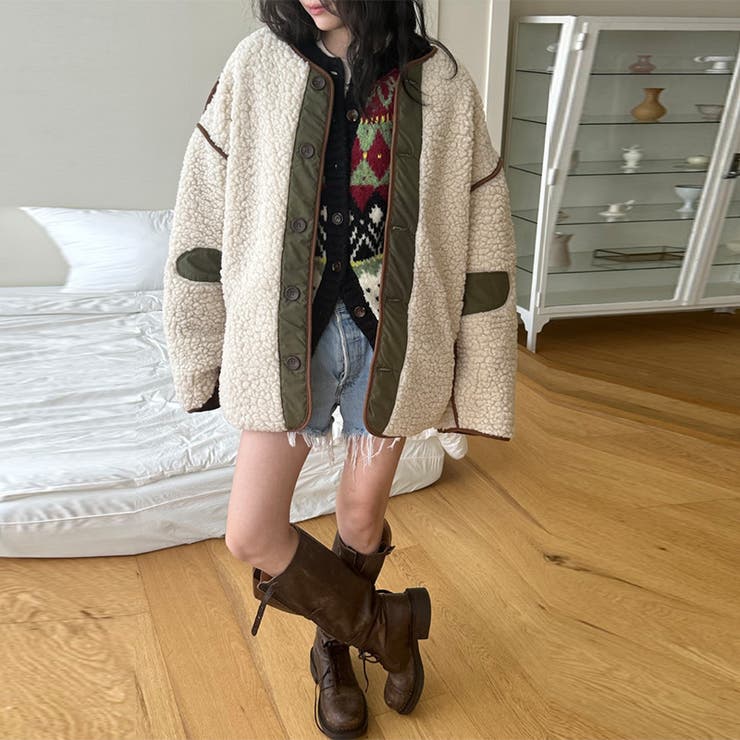 ゆるカワコーデ☆リバーシブルカジュアルコート | 17kg | 詳細画像10 